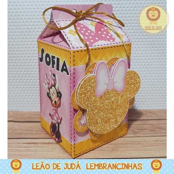 Caixa Milk Com aplique Minnie