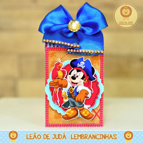 Caixa Milk Com aplique Mickey Pirata