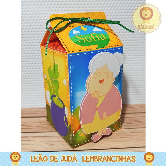 Caixa Milk com Aplique Sitio do Picapáu Amarelo