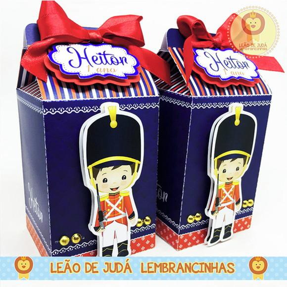 Caixa Milk Com aplique soldadinho de Chumbo modelo 2