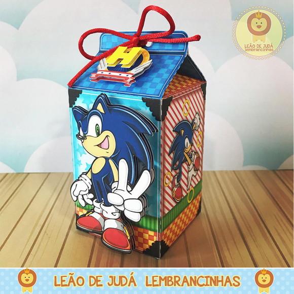 Caixa Milk Com aplique Sonic