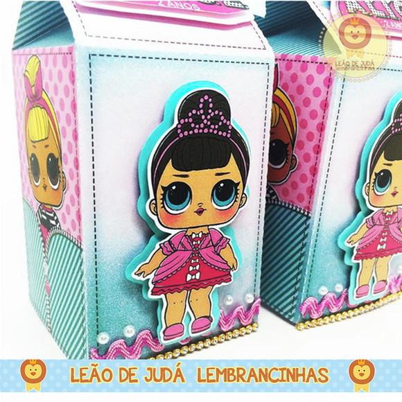 Caixa Milk Com aplique tema LOL