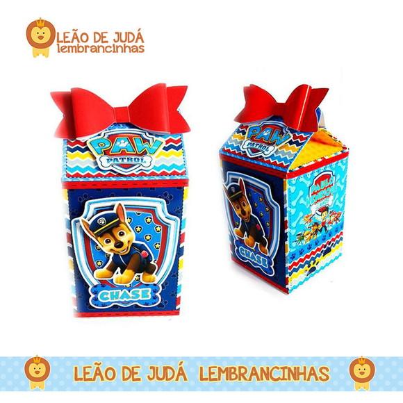 Caixa Milk Com aplique tema Patrulha canina modelo 2