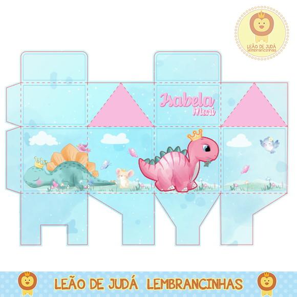 Caixa milk dino rosa