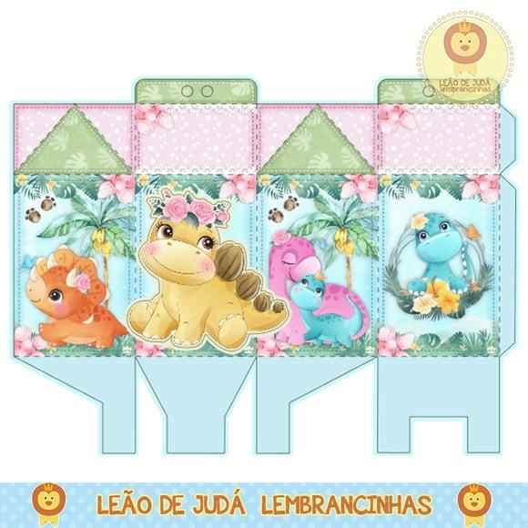 Caixa Milk Dinossauro Menina