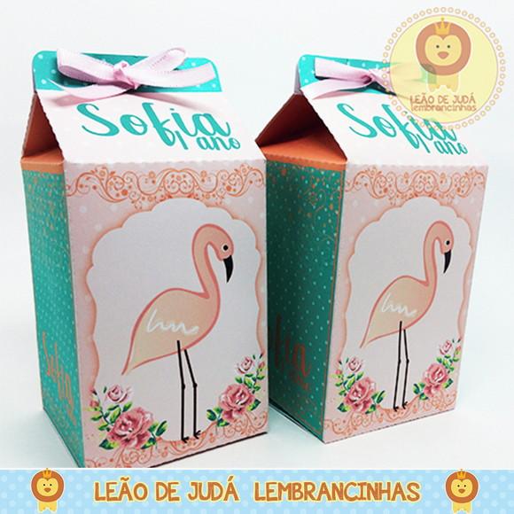 Caixa milk flamingo