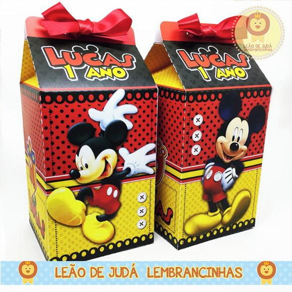 Caixa Milk Mickey sem aplique