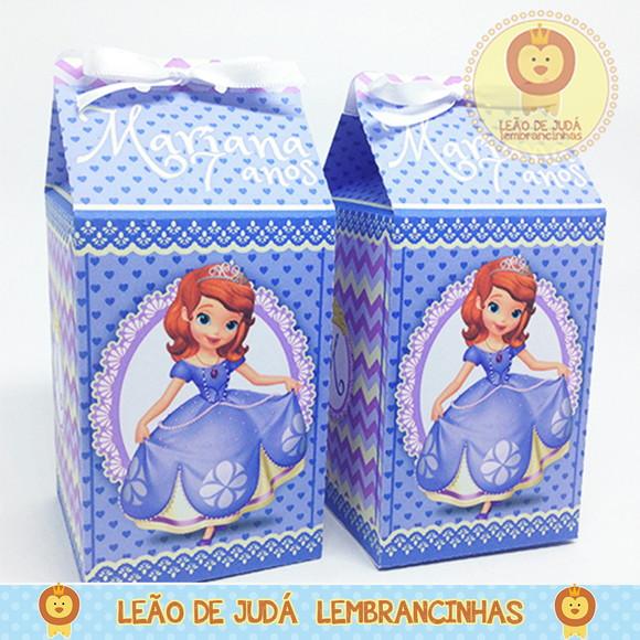Caixa milk Princesinha Sofia modelo 2