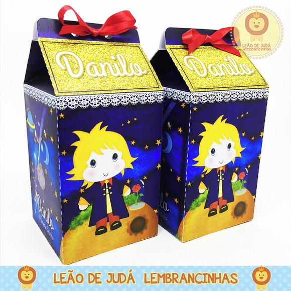 Caixa milk Tema Pequeno Príncipe