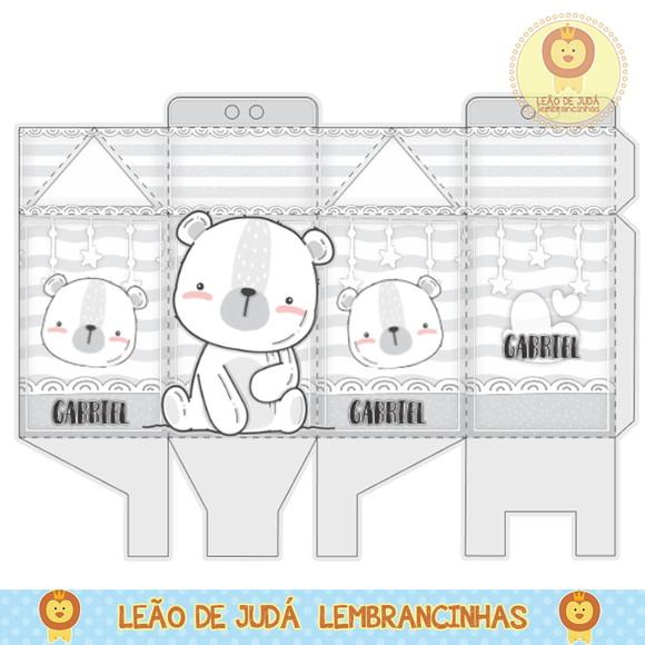 Caixa milk urso minimalista