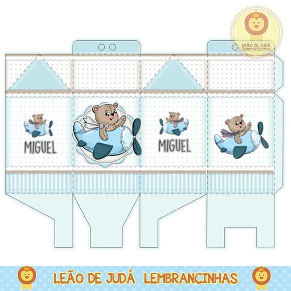 Caixa milk urso aviado