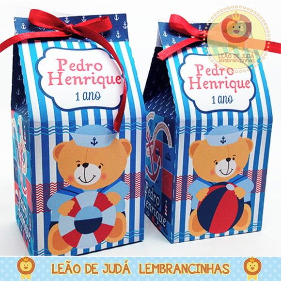 Caixa milk Urso marinheiro