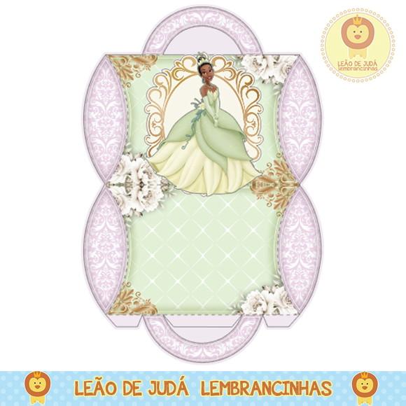 Caixa para festa a princesa e o sapo