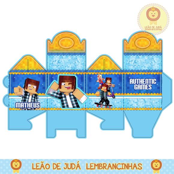 Caixa para festa authentic game