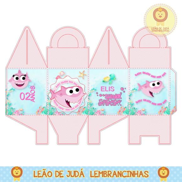 Caixa para festa baby shark
