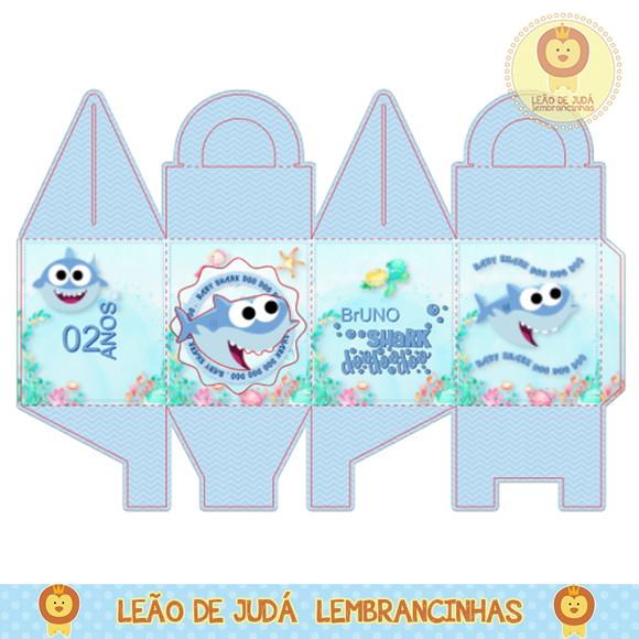 Caixa para festa baby shark