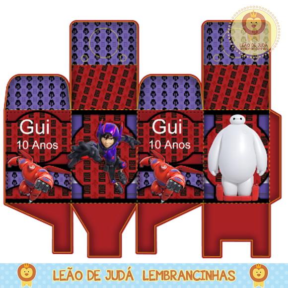 Caixa para festa big hero