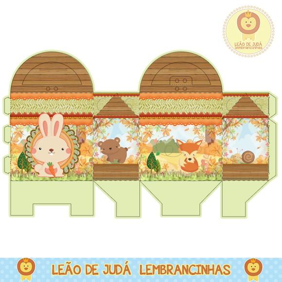 Caixa para festa bosque