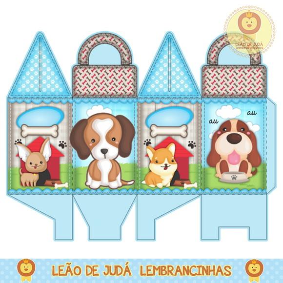 Caixa para festa cachorrinho