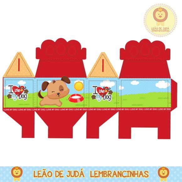 Caixa para festa cachorrinho