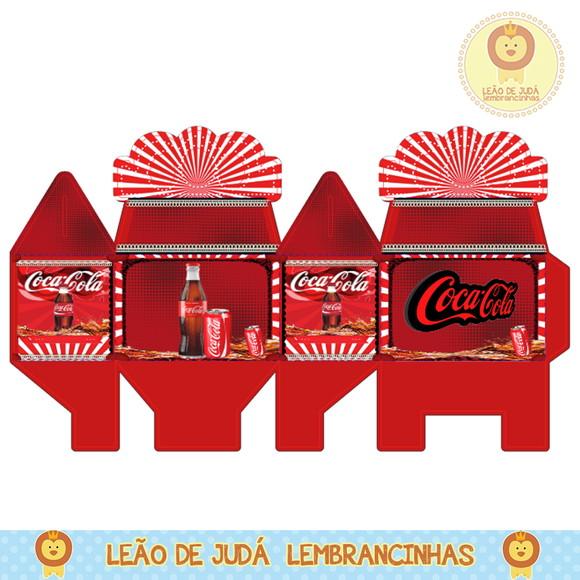 Caixa para festa coca cola