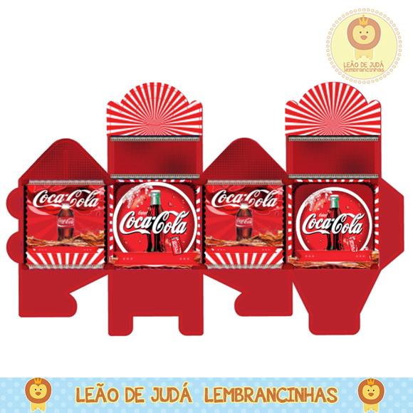 Caixa para festa coca cola