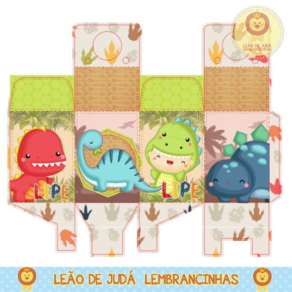 Caixa para festa dinossauro