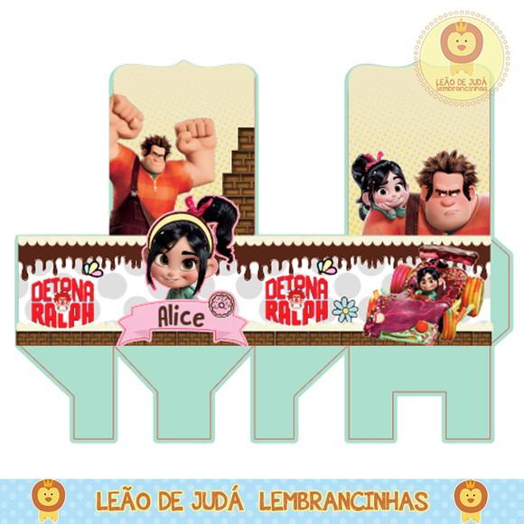 Caixa para festa detona ralph