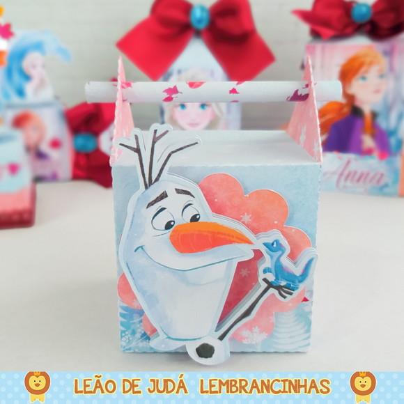 Caixa para festa frozen 2