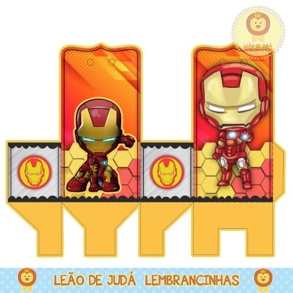 Caixa para festa homem de ferro