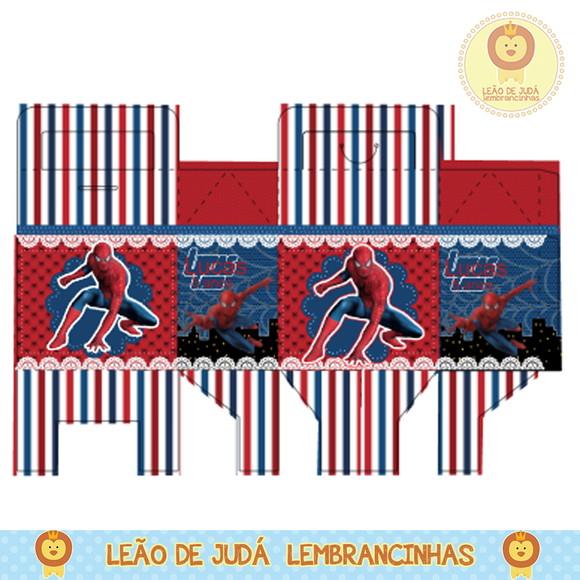 Caixa para festa homem aranha