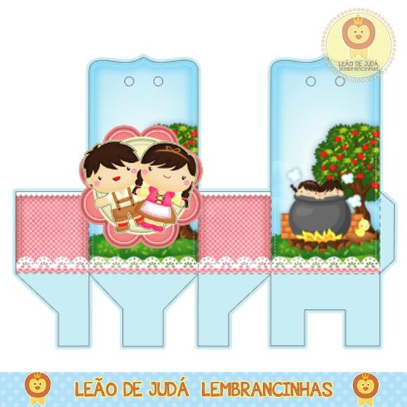 Caixa para festa João e Maria