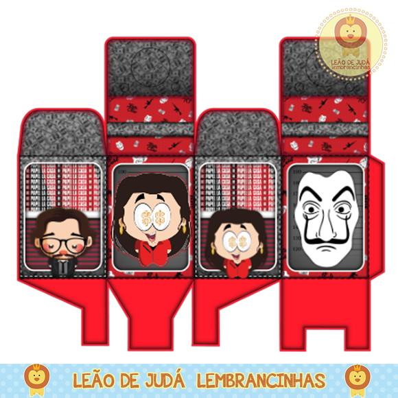 Caixa para festa la casa de papel