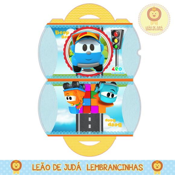Caixa para festa léo caminhão