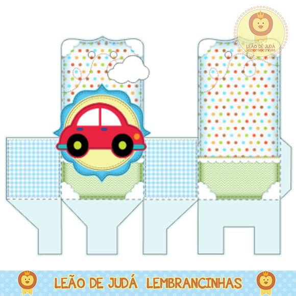 Caixa para festa meio de transporte