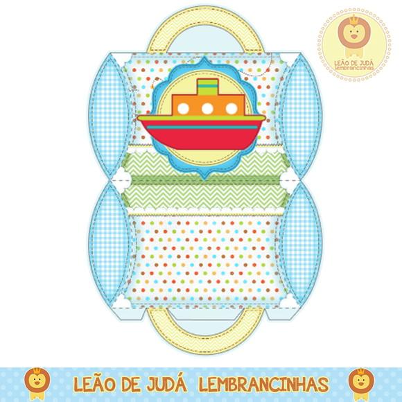 Caixa para festa meio de transporte
