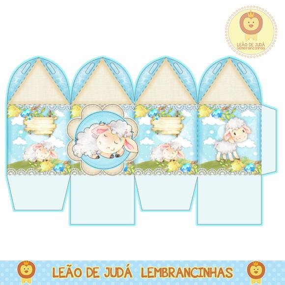 Caixa para festa ovelhinha