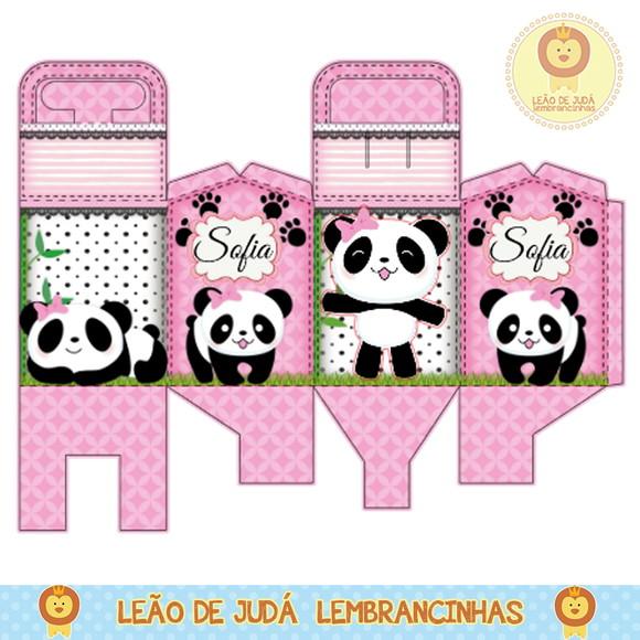Caixa para festa panda