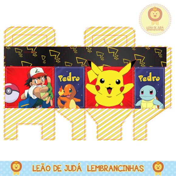 Caixa para festa pokémon