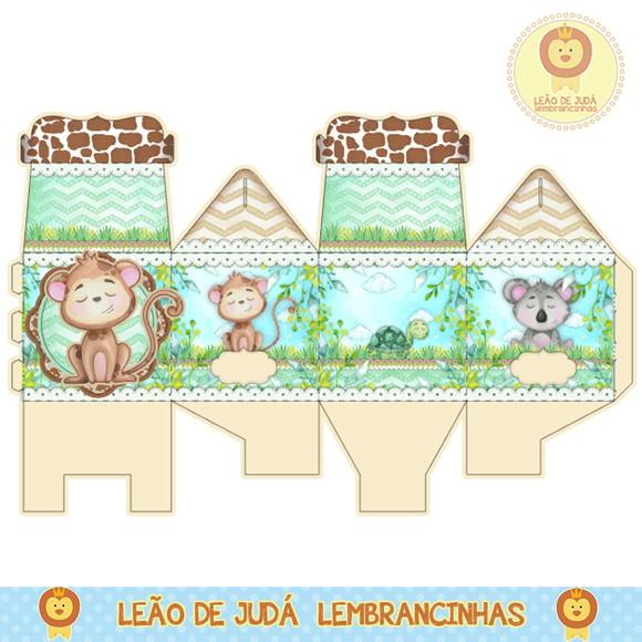Caixa para festa safari