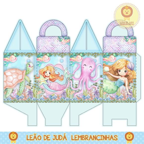 Caixa para festa sereia