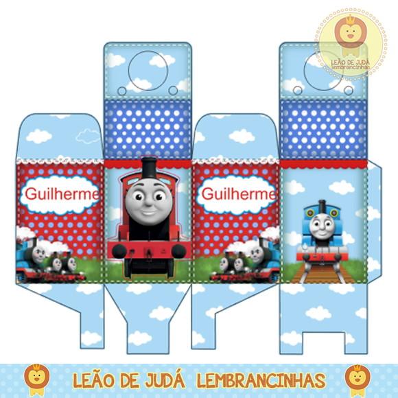 Caixa para festa thomas e seus amigos
