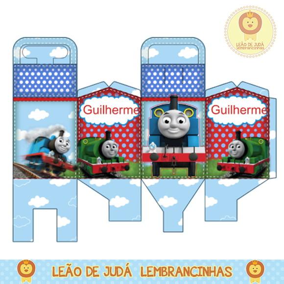 Caixa para festa thomas e seus amigos