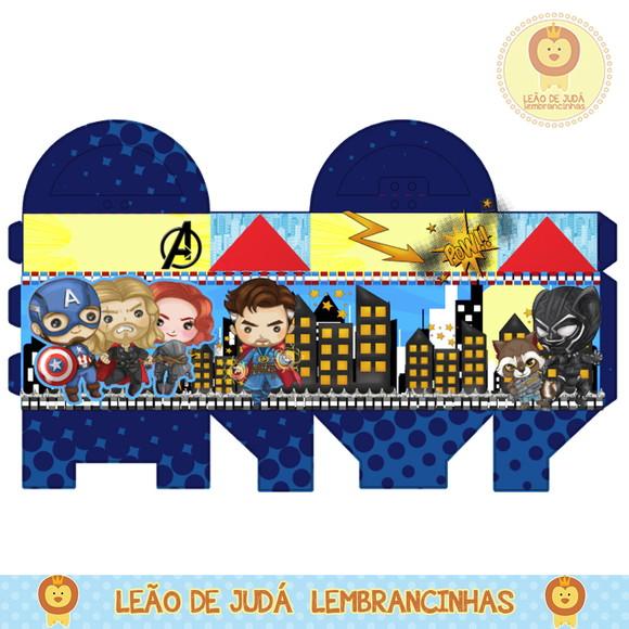 Caixa para festa vingadores
