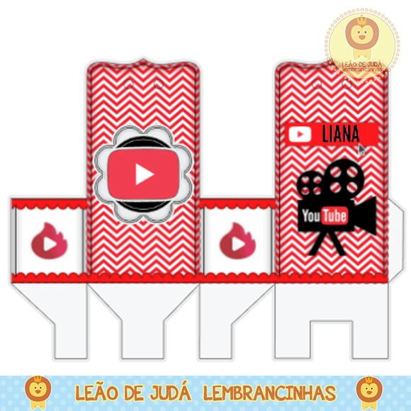 Caixa para festa you tube