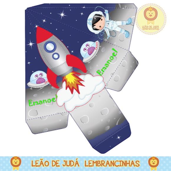 Caixa pirâmide astronauta