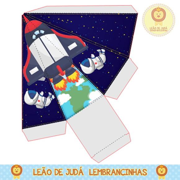 Caixa pirâmide astronauta