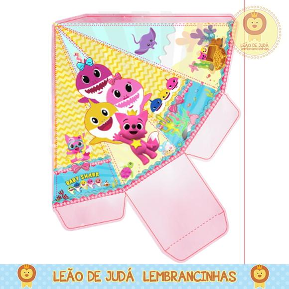 Caixa pirâmide baby shark