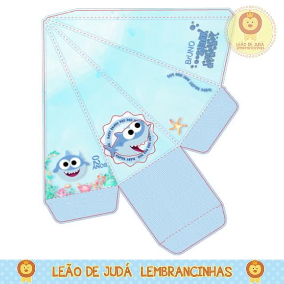 Caixa pirâmide baby shark