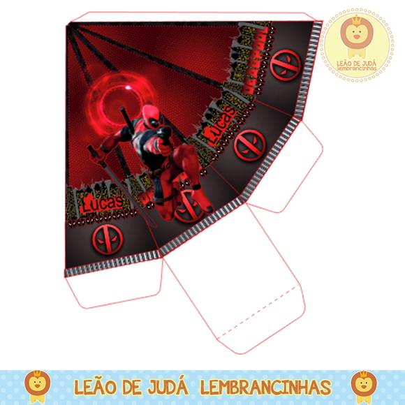 Caixa pirâmide deadpool